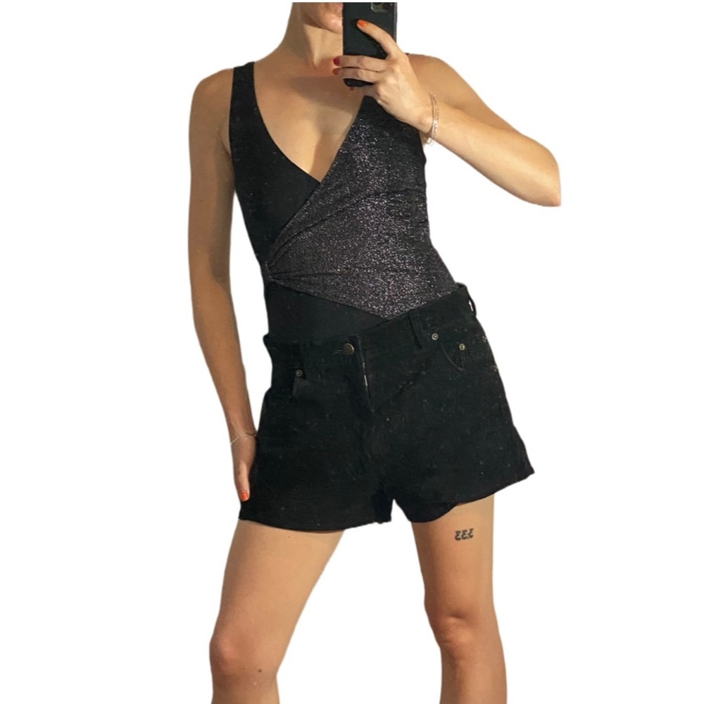 👁‍🗨 Silver and Black Body suit 👁‍🗨